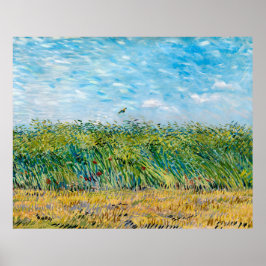 Van Gogh, Wheat Fält med Lark 1887 Poster