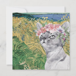 Van Gogh Wheat Fält och Finare Cat