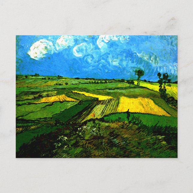 van gogh - Wheat Fält på Auvers Vykort (Framsida)