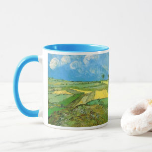 Van Gogh Wheat Fält vid Auvers under Clouded Himla Mugg