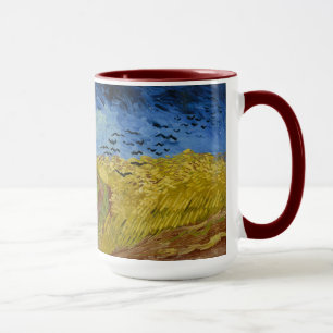 Van Gogh Wheatfield med Kråkor Mugg