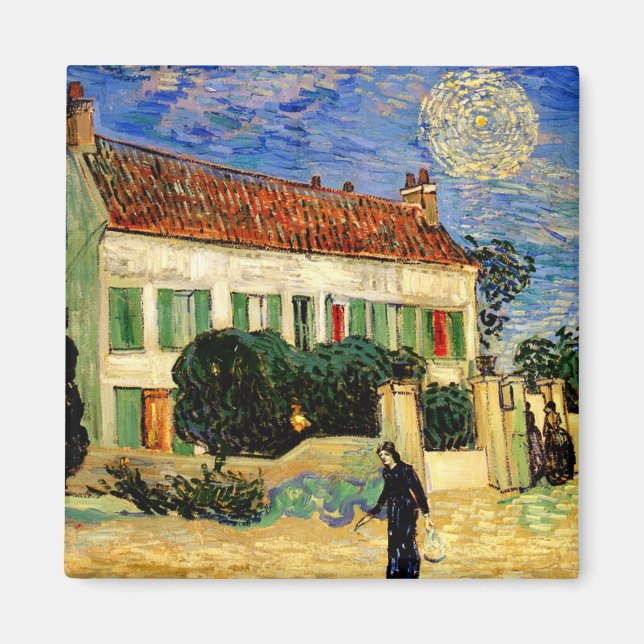 Van Gogh - White House by Night Magnet (Framsidan)