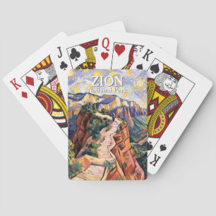 Van Gogh Zion Angels Landing Vandringsslinga Anpas Casinokort