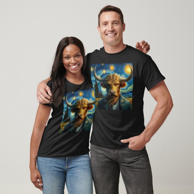 Van Gogh Zodiac Taurus T Shirt (Unisex)