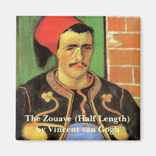 Van Gogh, Zouaven, Vintage Impressionism Konst Magnet