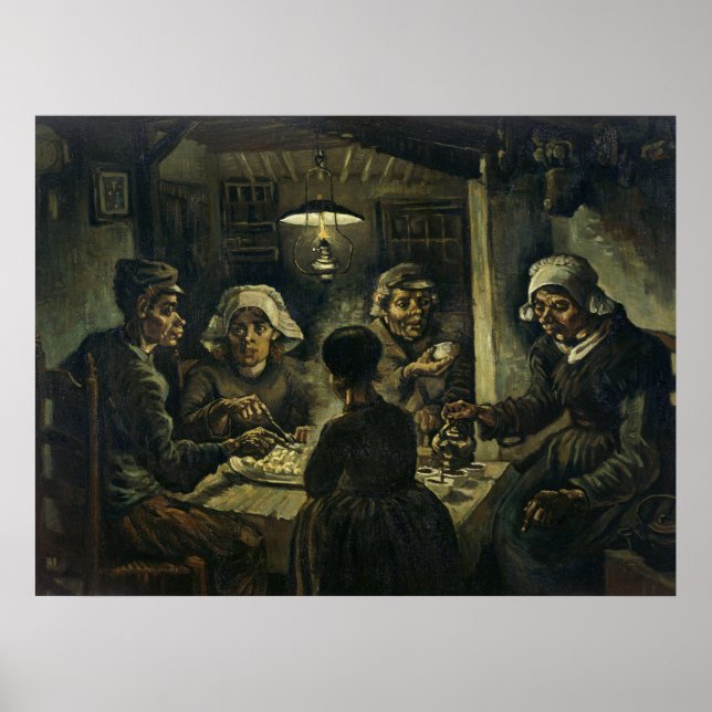 Van Goghs affisch Potatisätarna (Framsidan)