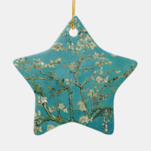 Van gogh's Almond Blommar Julgransprydnad Keramik