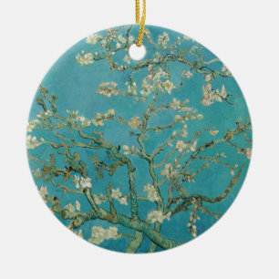 Van gogh's Almond Blommar Julgransprydnad Keramik