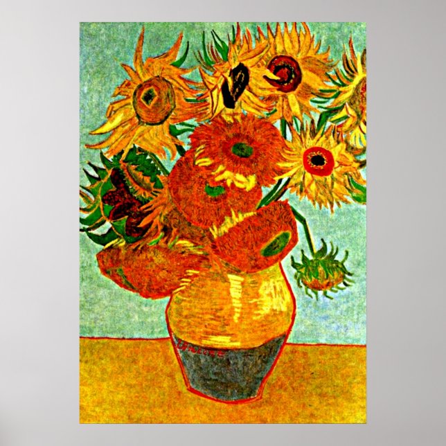 Van Goghs älskade solblommor (12) Poster (Framsidan)