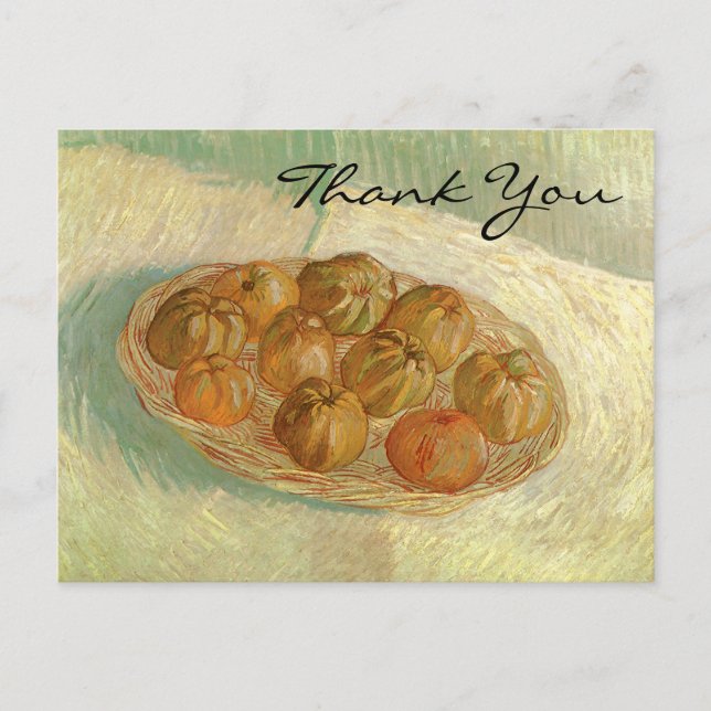 Van Goghs Basket med äpplen Vykort (Framsida)