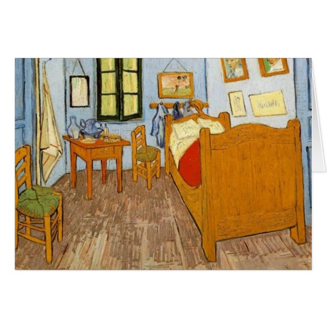 Van Gogh's Bedroom Hälsningskort (Framsidan Horizontal)