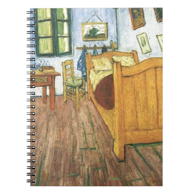 Van Goghs Bedroom i Arles Anteckningsbok Med Spiral (Framsidan)