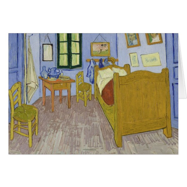 Van Goghs Bedroom i Arles av Vincent Van Gogh Hälsningskort (Framsidan Horizontal)