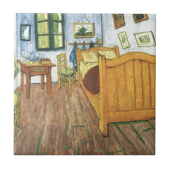 Van Goghs Bedroom i Arles Kakelplatta (Framsidan)