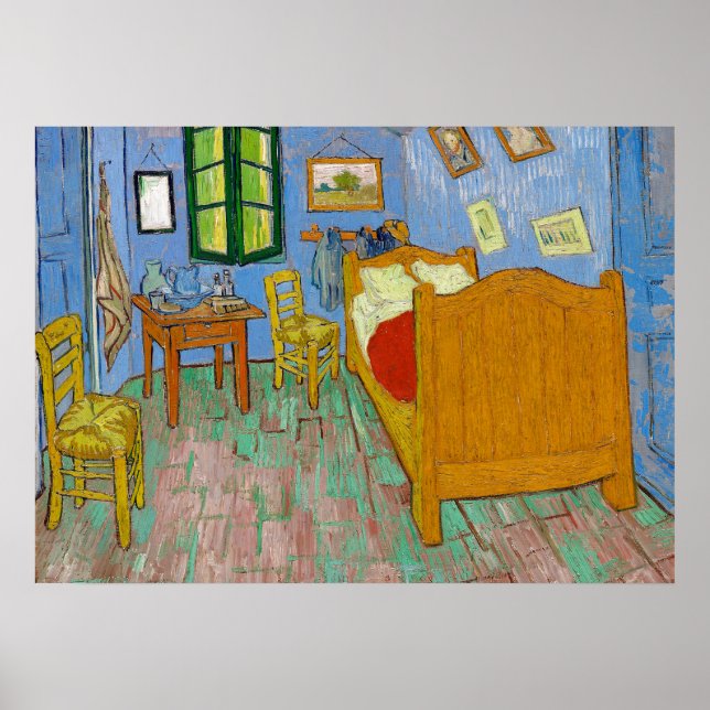 Van Gogh's Bedroom in Arles Painting Art Poster (Framsidan)