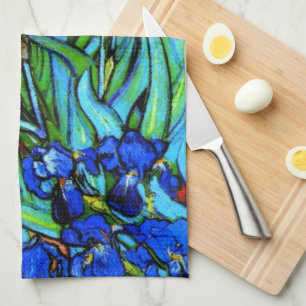 Van Goghs berömd, Irises, Kökshandduk
