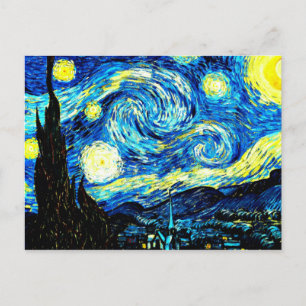 Van Goghs berömd målning, Starry Natt Vykort