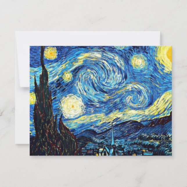 Van Goghs berömd, Starry Natt (Framsida)