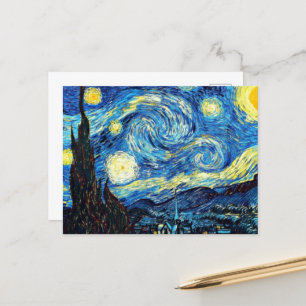 Van Goghs berömd, Starry Natt... Helg Vykort