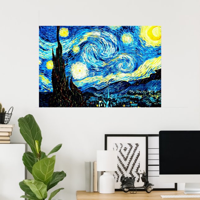 Van Goghs berömd, Starry Natt... Poster (Hemmakontoret)