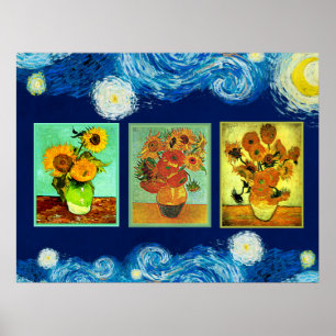Van Goghs berömd Sunblommor Poster