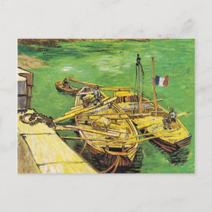 Van Gogh's berömd tavla, Rhone Boats, 1888 Vykort