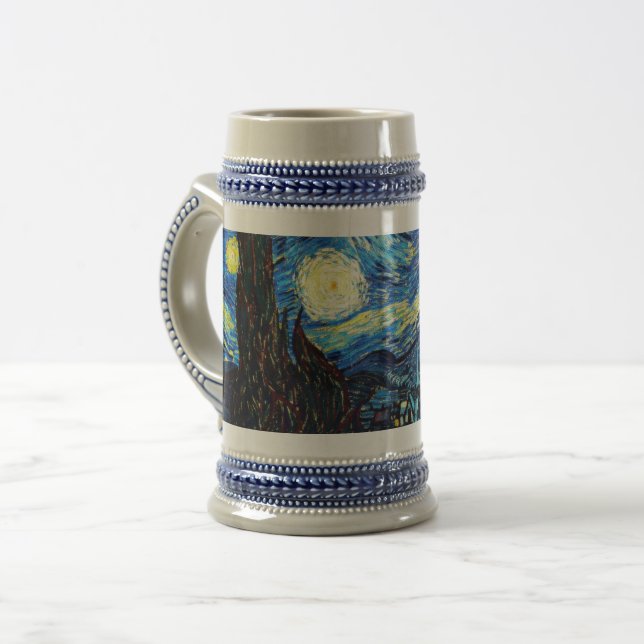 Van Goghs berömda målning, Stjärnnatten Sejdel (Framsida vänster)