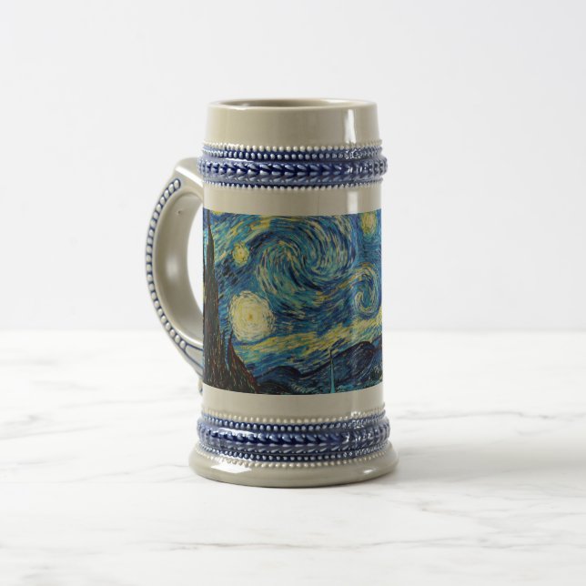 Van Goghs berömda målning, Stjärnnatten Sejdel (Framsida vänster)