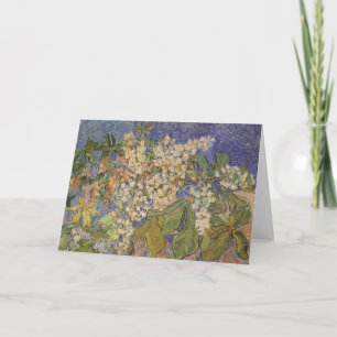 Van Goghs blommande kastanjegrenar Helgkort