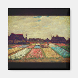Van Gogh's Blooming Beauty: Bulb Fält Magnet