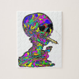 Van Gogh's Calavera Skull Rökcigarett Pussel