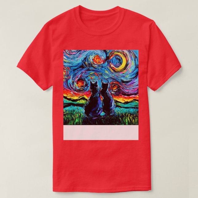 van Goghs Cats T Shirt (Design framsida)