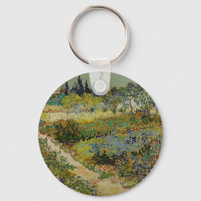 Van Gogh's Classic Painting Garden in Arles Nyckelring (Framsida)