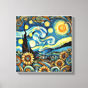 Van Goghs Drömlandsskaps Canvas Väggkonst