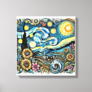 Van Goghs Drömlandsskapsduk konstvägg Canvastryck