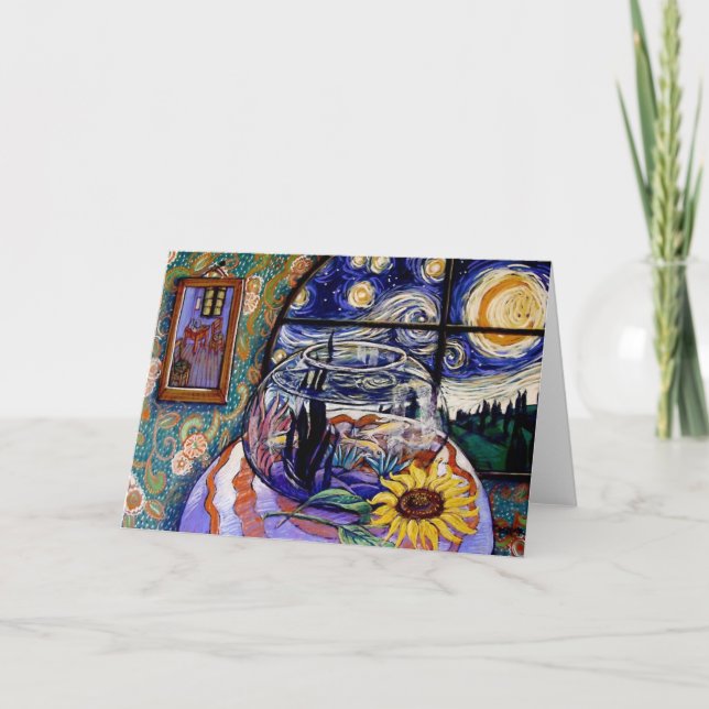 Van Goghs fiskskål Kort (Framsida)