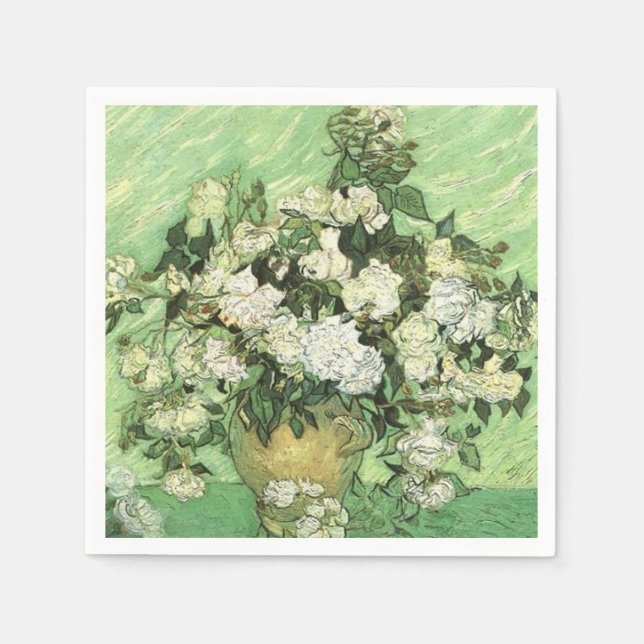 Van Gogh's Flowers i Vas Pappersservett (Framsidan)