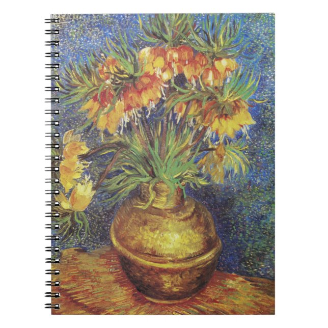 van Gogh's Imperial Fritillaries in a Copper Vas Anteckningsbok (Framsidan)