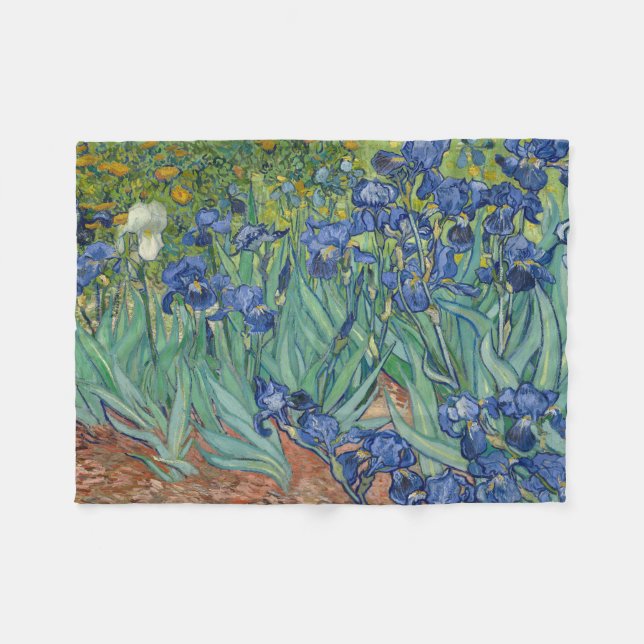 Van Gogh's Irises Fleece Blanket (Framsidan (Horisontell))