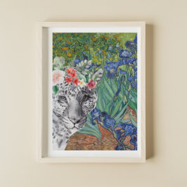 Van Gogh's Irises och Finare Leopard Poster