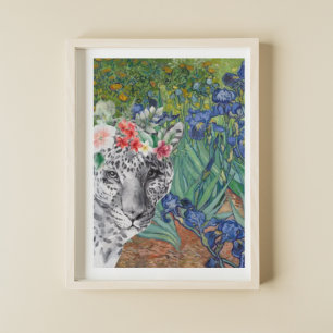 Van Gogh's Irises och Finare Leopard Poster