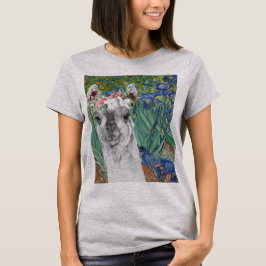 Van Gogh's Irises och Finare Llama T Shirt