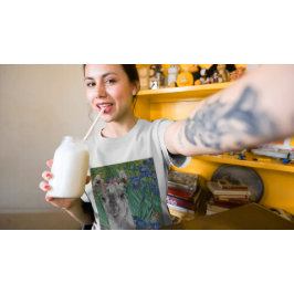 Van Gogh's Irises och Finare Llama T Shirt