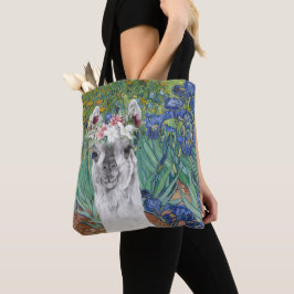 Van Gogh's Irises och Finare Llama Tygkasse