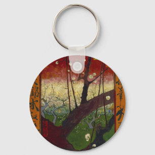 Van Gogh's Japonaiserie efter Hiroshige Nyckelring