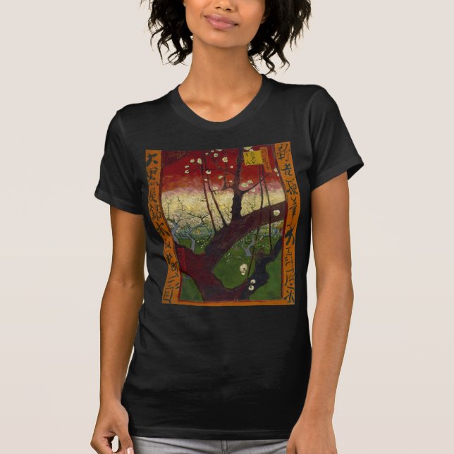 Van Gogh's Japonaiserie efter Hiroshige T-shirt (Framsida)