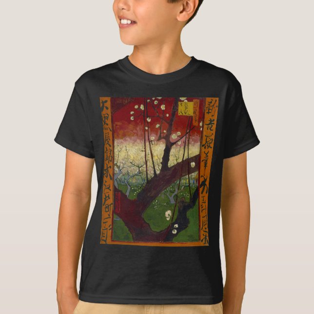 Van Gogh's Japonaiserie efter Hiroshige T-shirt (Framsida)