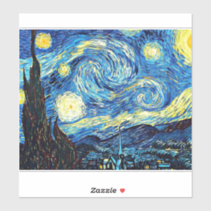 Van Goghs konstverk, Stjärnenatt, Klistermärken