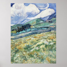 Van Goghs landskap från Saint-Rémy (1889) Poster
