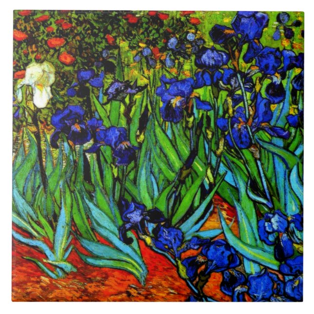 Van Goghs målning, Irises Kakelplatta (Framsidan)